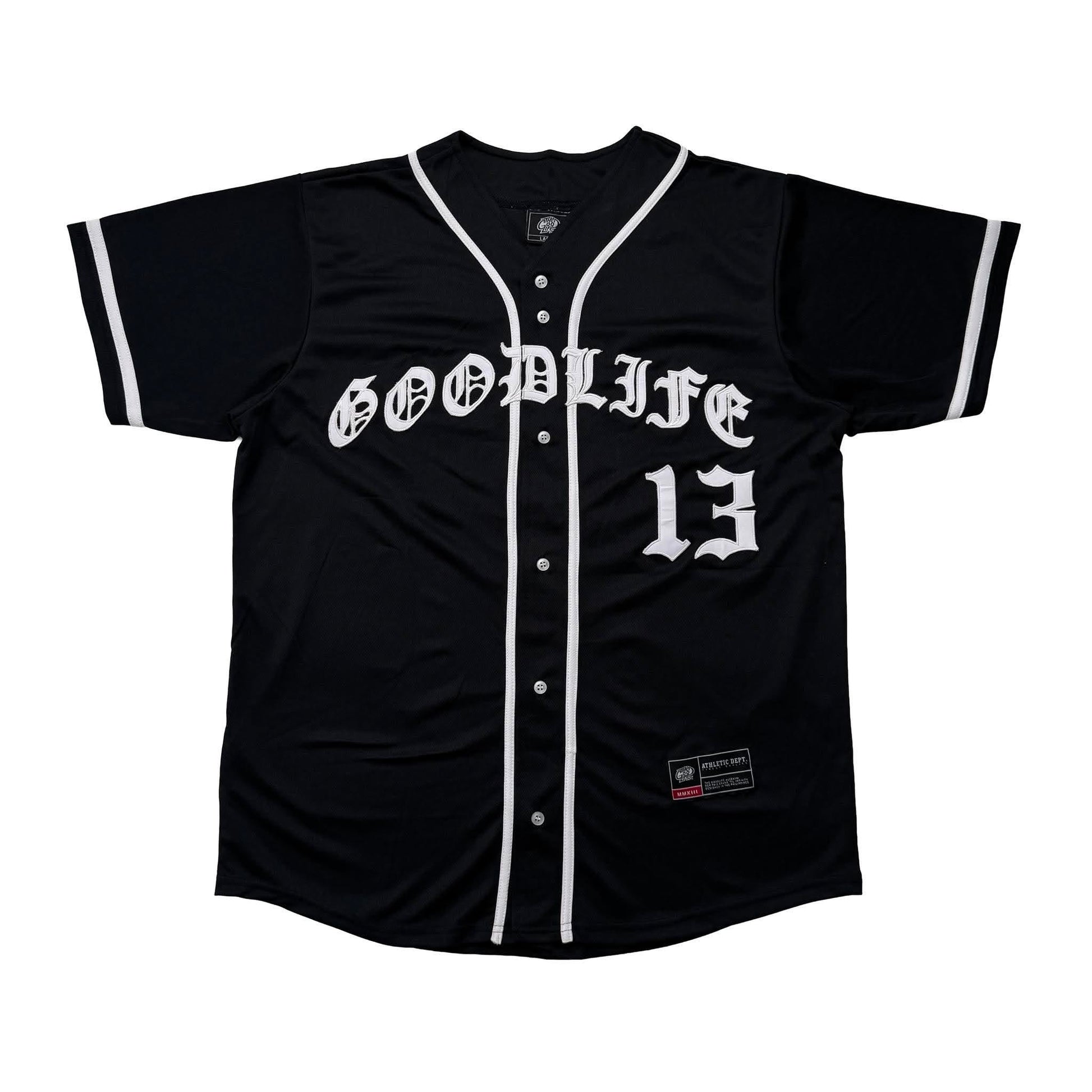 OLD ENGLISH (BLACK) BASEBALL JERSEY