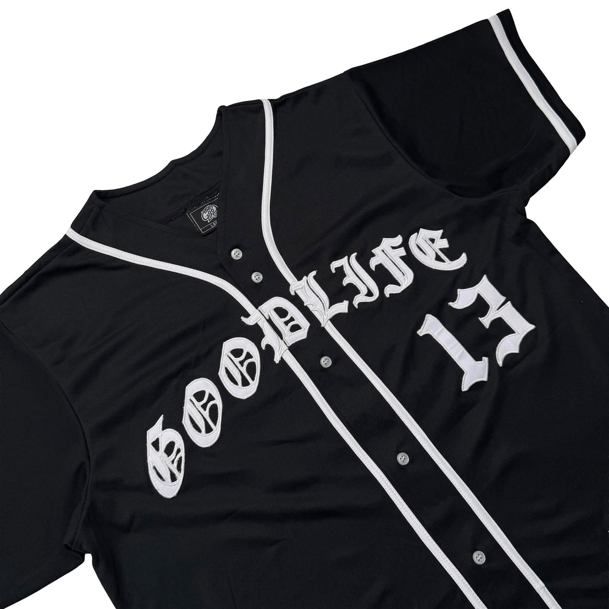 OLD ENGLISH (BLACK) BASEBALL JERSEY