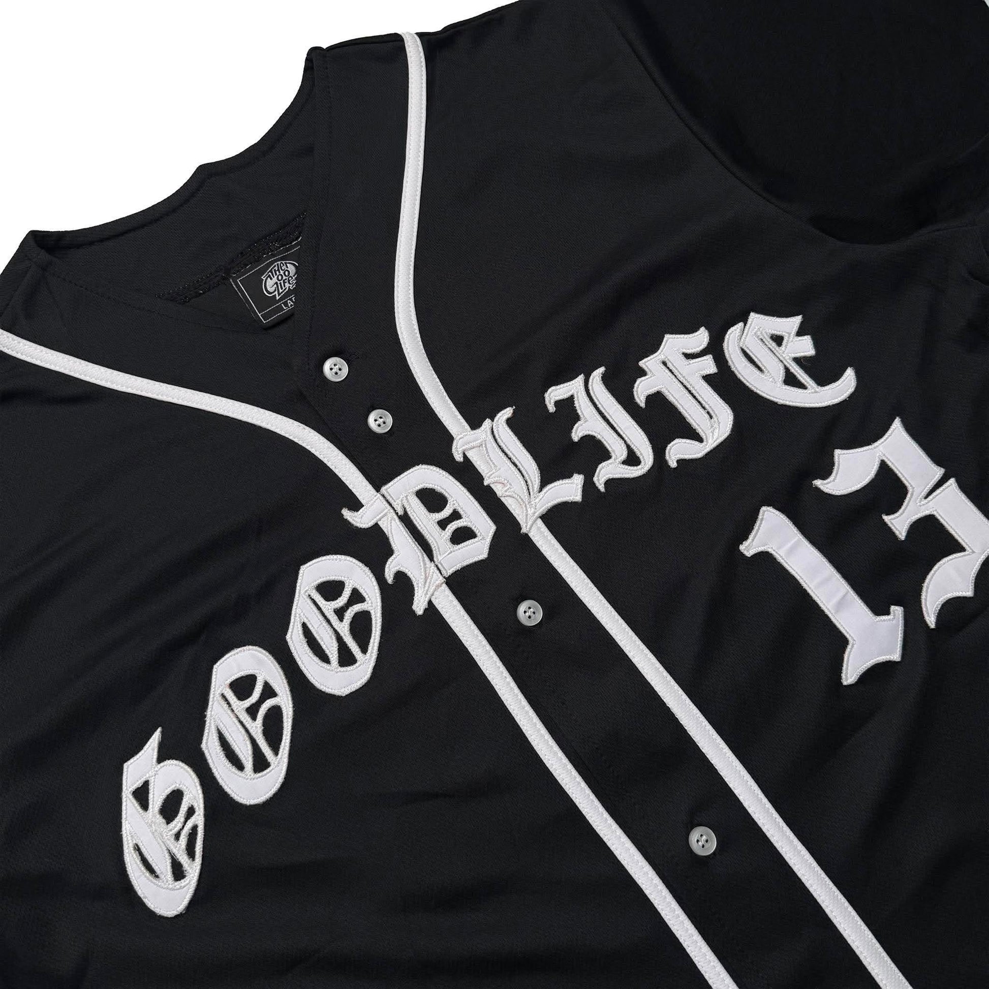 OLD ENGLISH (BLACK) BASEBALL JERSEY