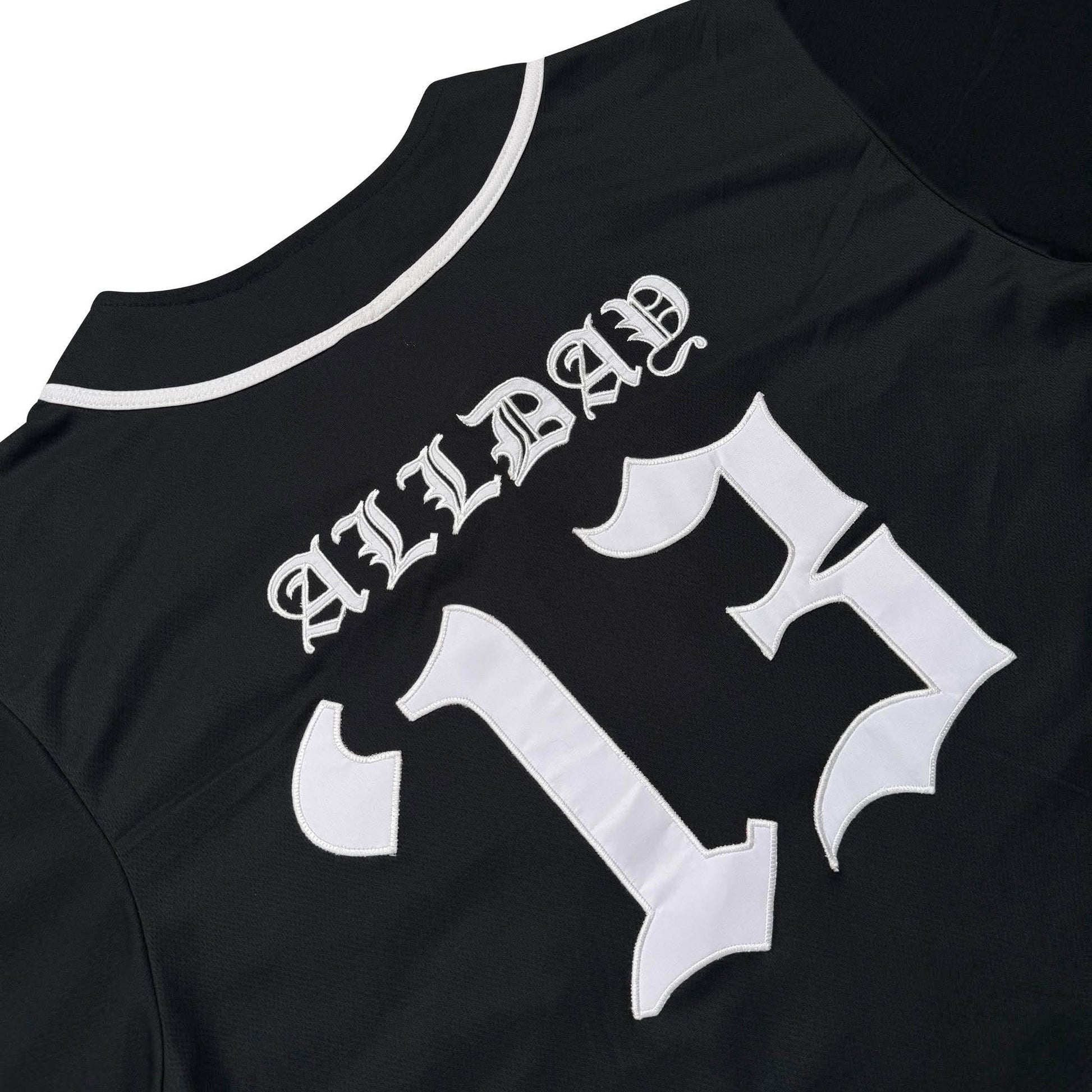 OLD ENGLISH (BLACK) BASEBALL JERSEY