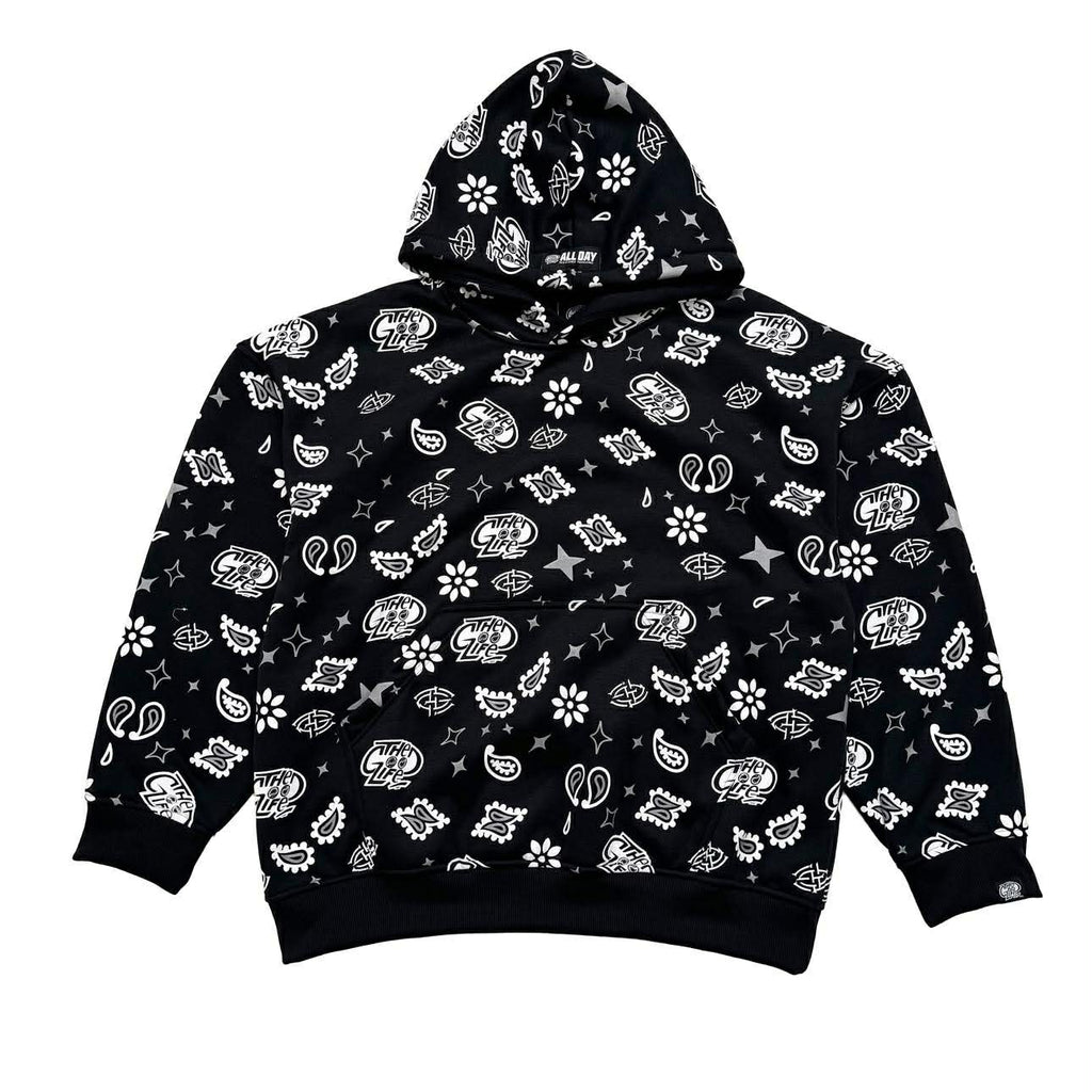 ROYAL PAISLEY (BLACK) HOODIE