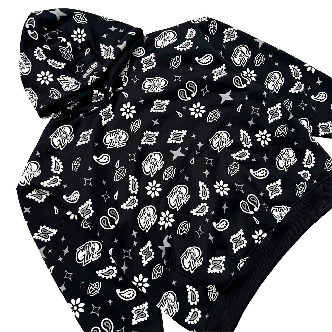 ROYAL PAISLEY (BLACK) HOODIE