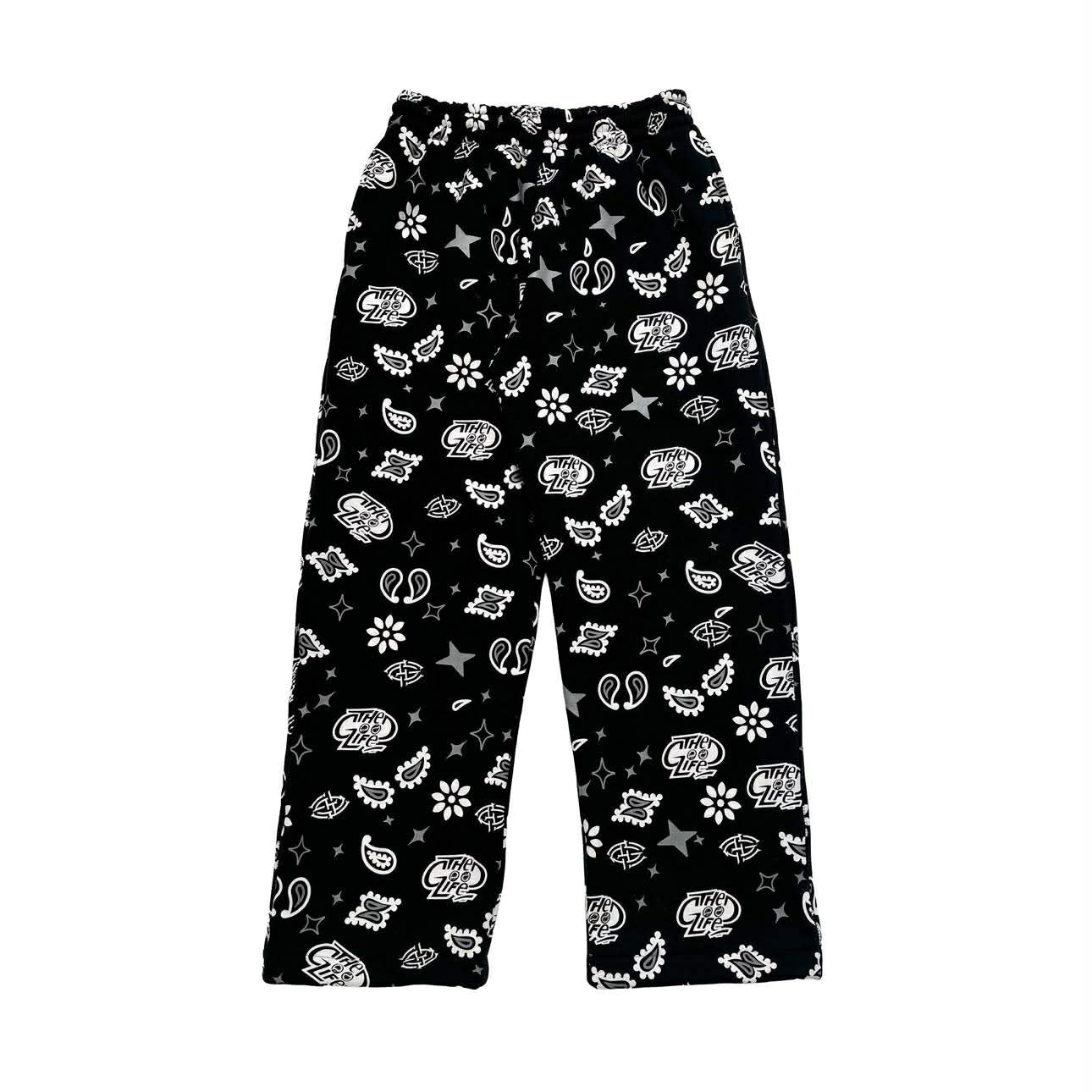 ROYAL PAISLEY (BLACK) PANTS
