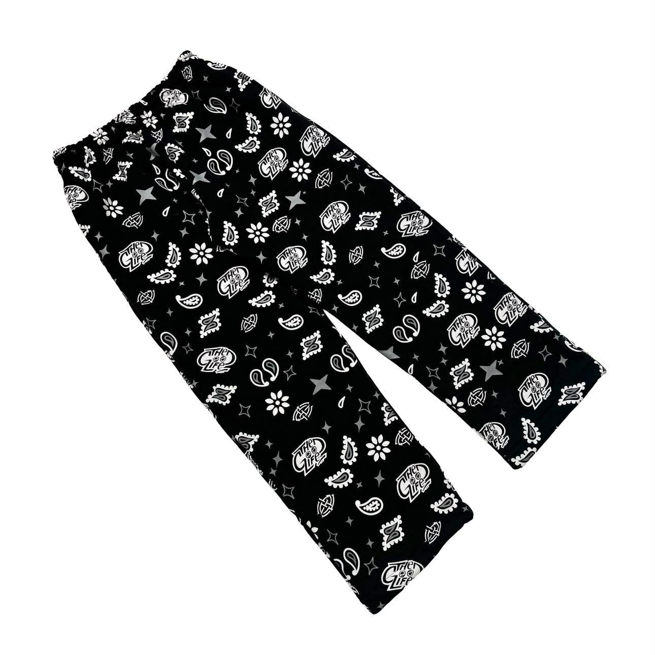 ROYAL PAISLEY (BLACK) PANTS