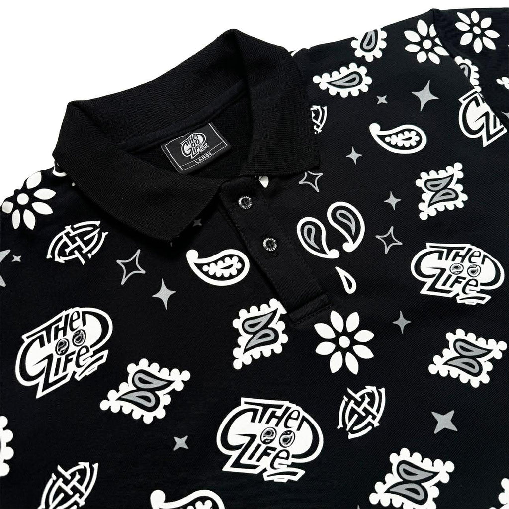 ROYAL PAISLEY (BLACK) POLO SHIRT