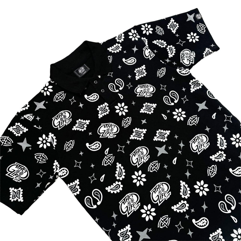 ROYAL PAISLEY (BLACK) POLO SHIRT