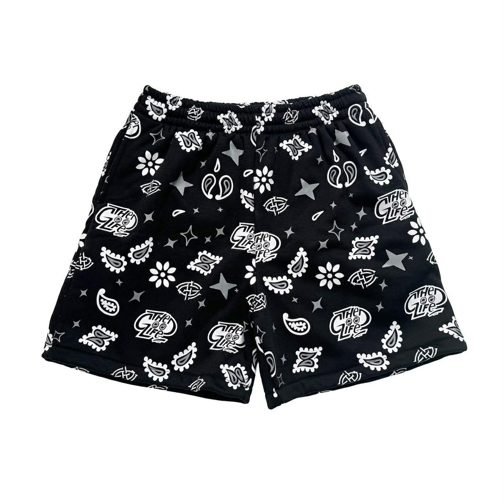 ROYAL PAISLEY (BLACK) SHORTS