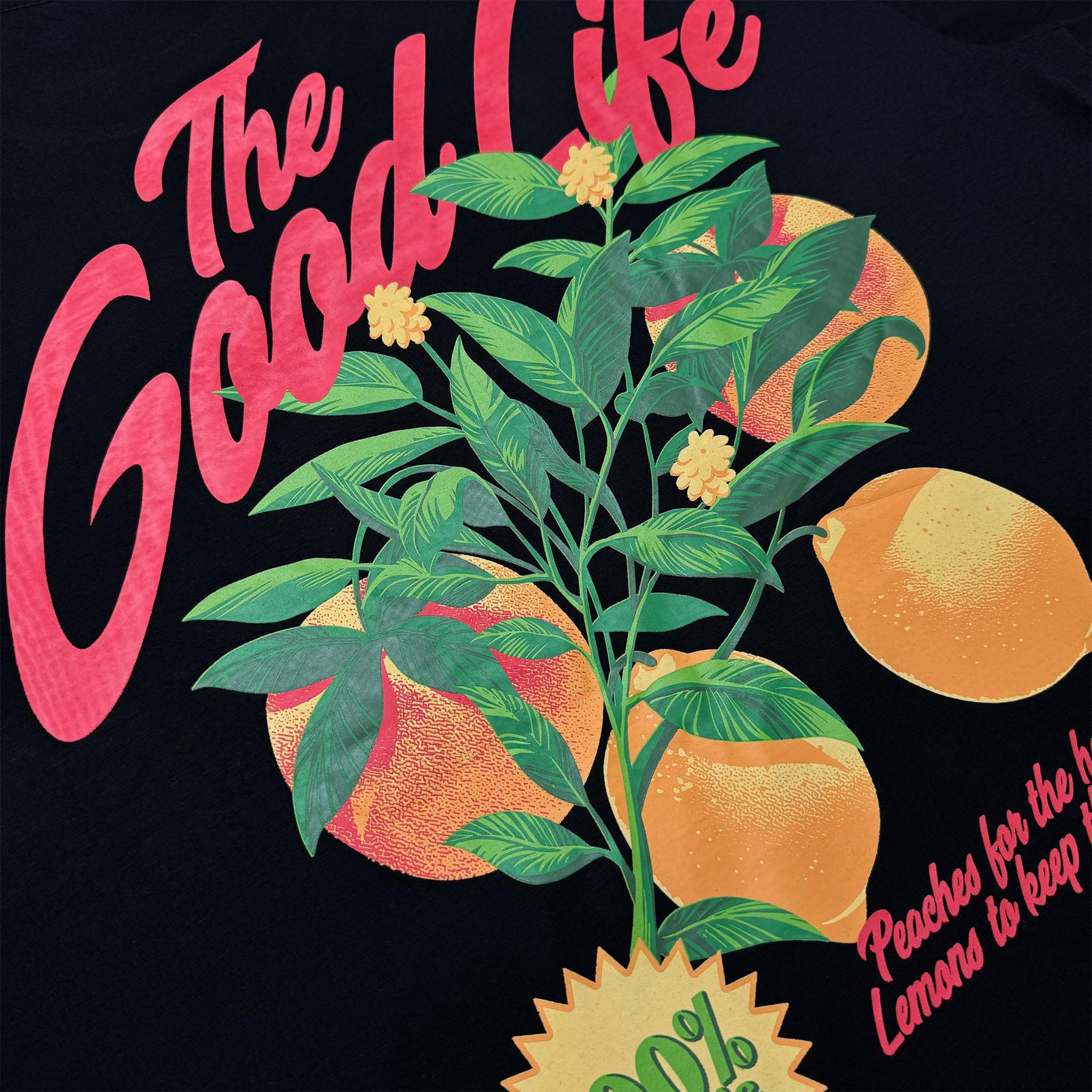 PEACHES (BLACK) T-SHIRT