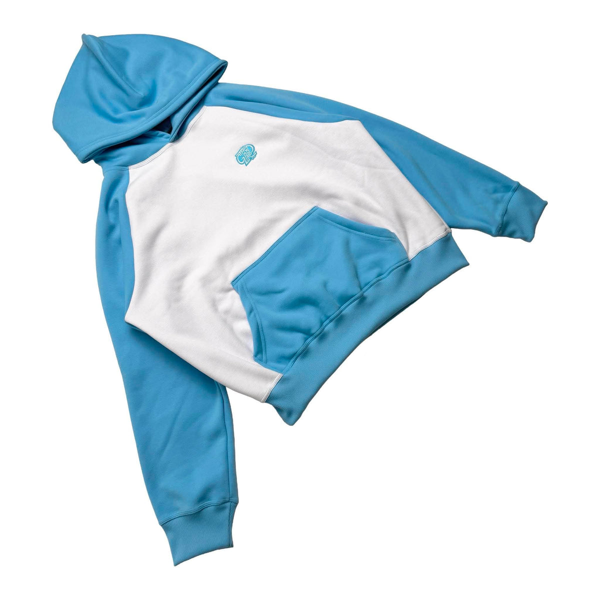 EMBRO RAGLAN (POWDER BLUE) BOXY HOODIE