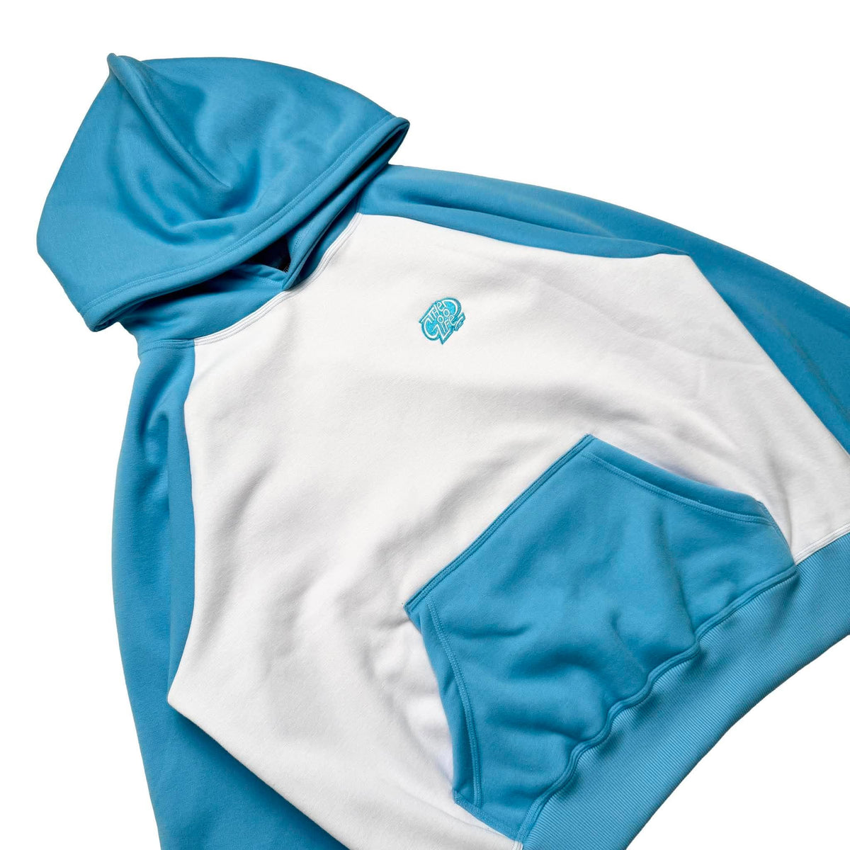 EMBRO RAGLAN (POWDER BLUE) BOXY HOODIE