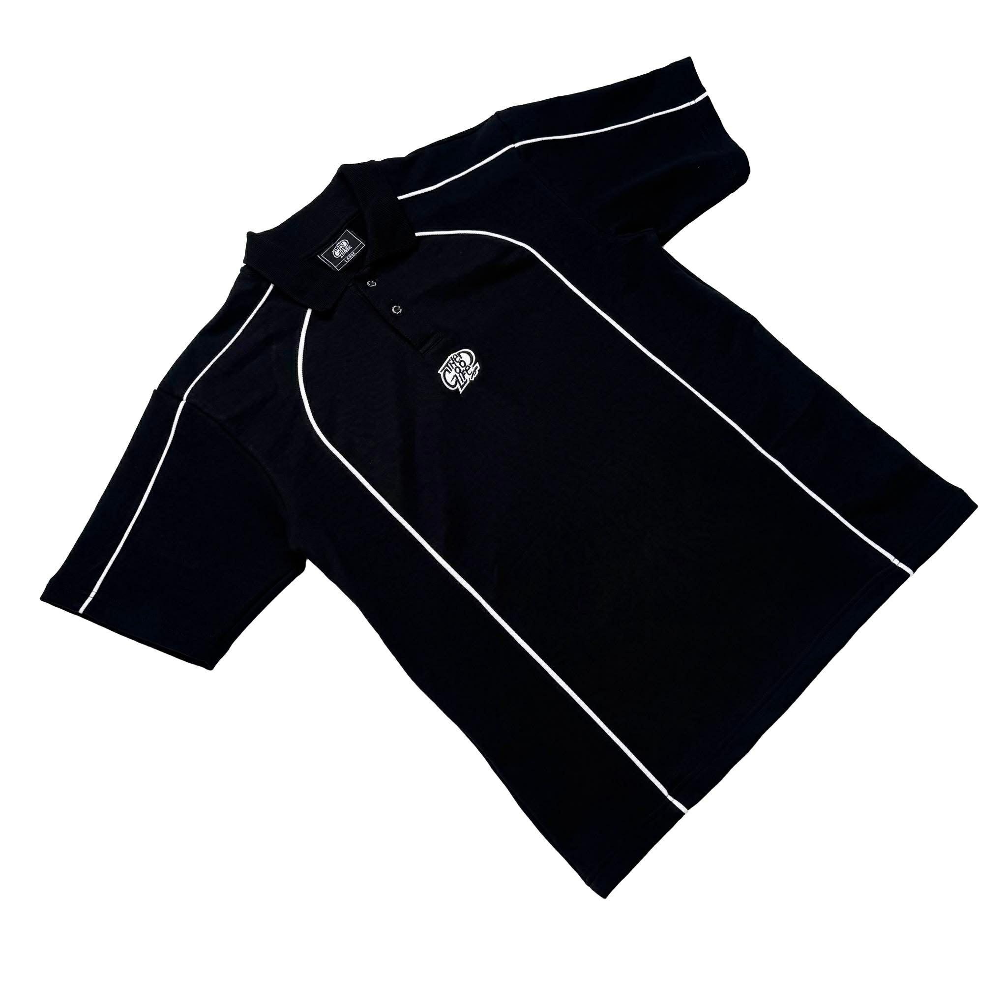 QUADLINE (BLACK) POLO SHIRT