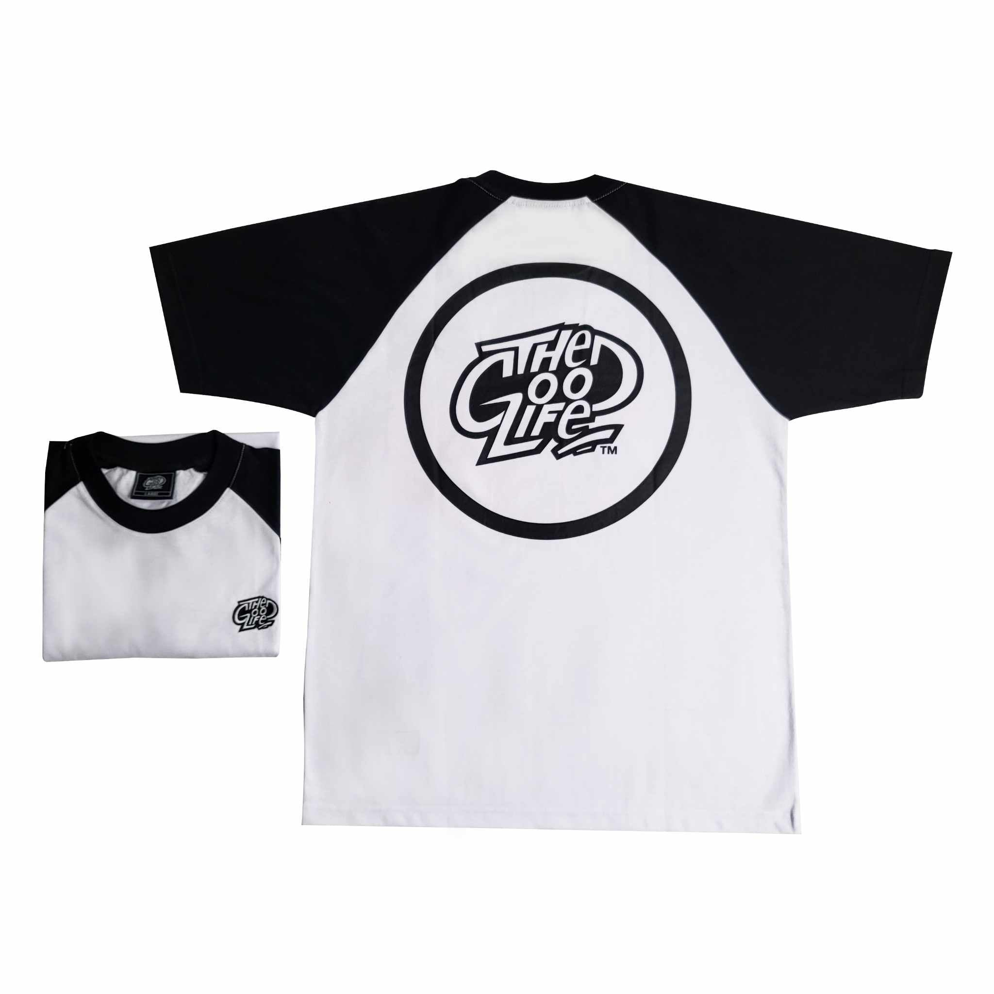 RAGLAN "EMBRO" (BLACK/WHITE) T-SHIRT