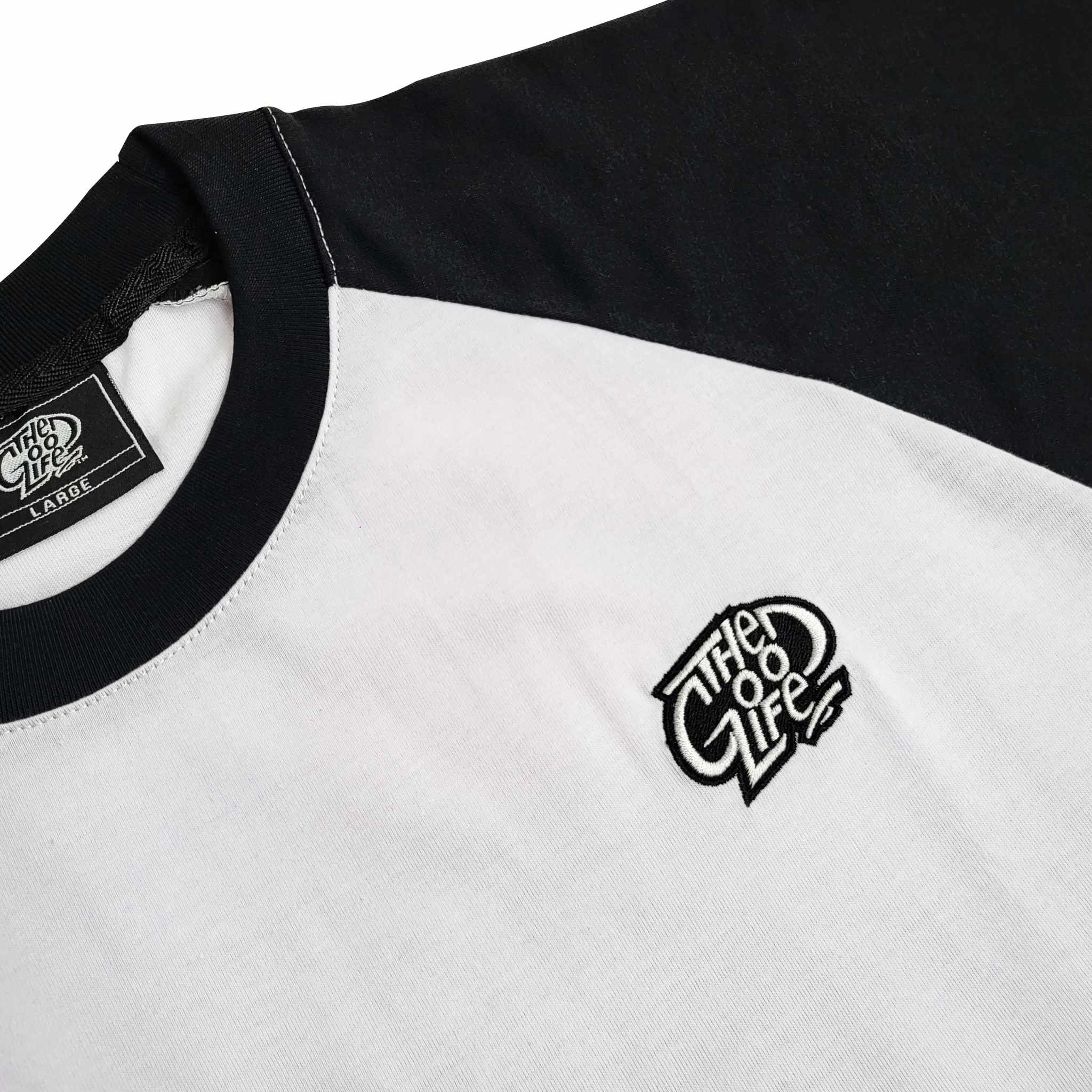 RAGLAN "EMBRO" (BLACK/WHITE) T-SHIRT