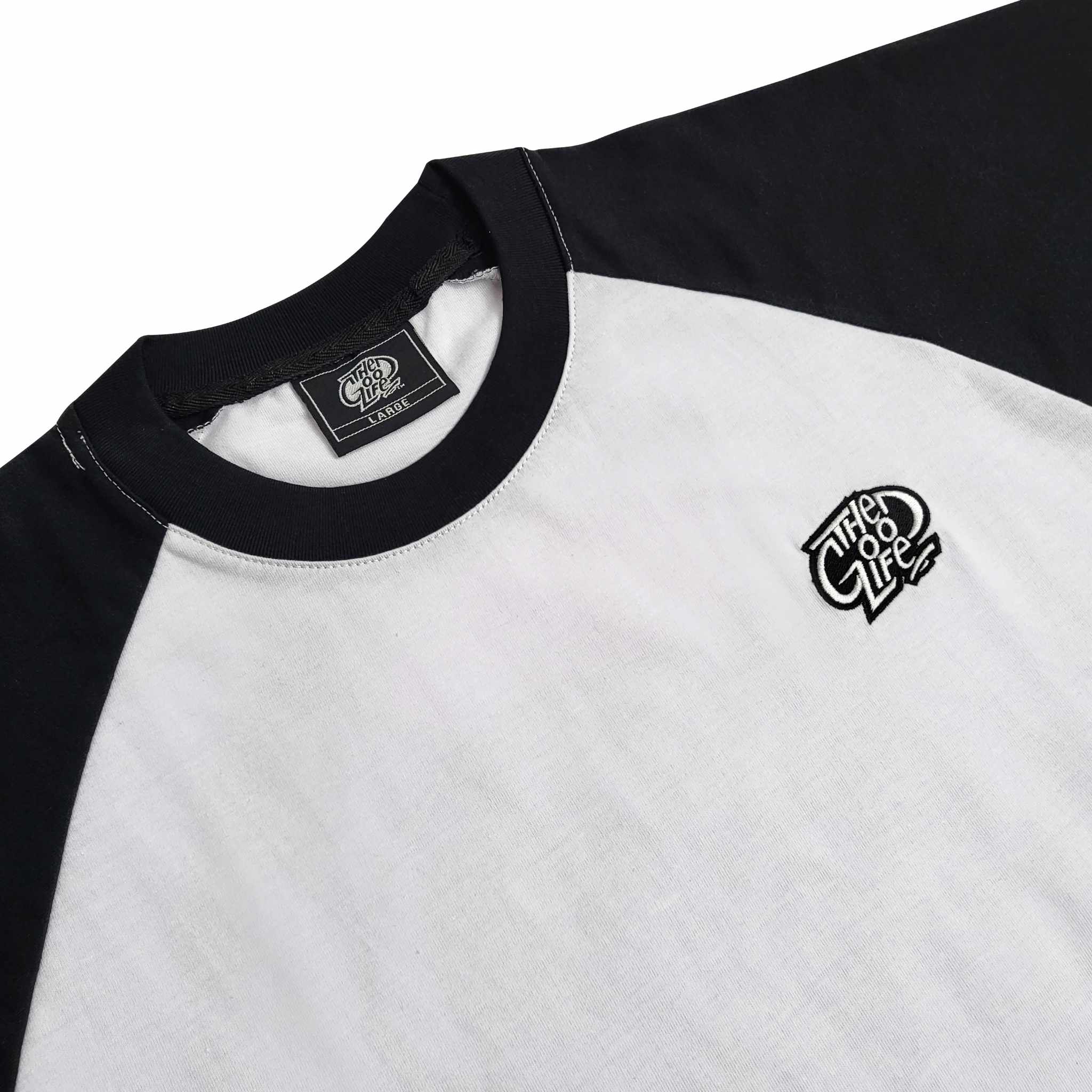 RAGLAN "EMBRO" (BLACK/WHITE) T-SHIRT