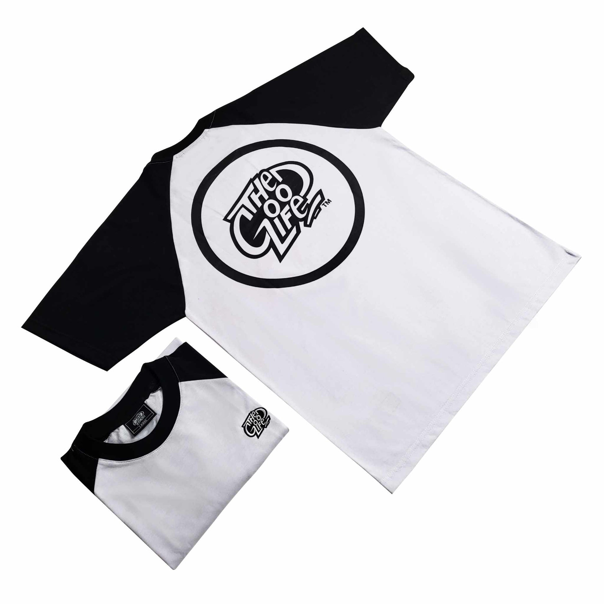 RAGLAN "EMBRO" (BLACK/WHITE) T-SHIRT