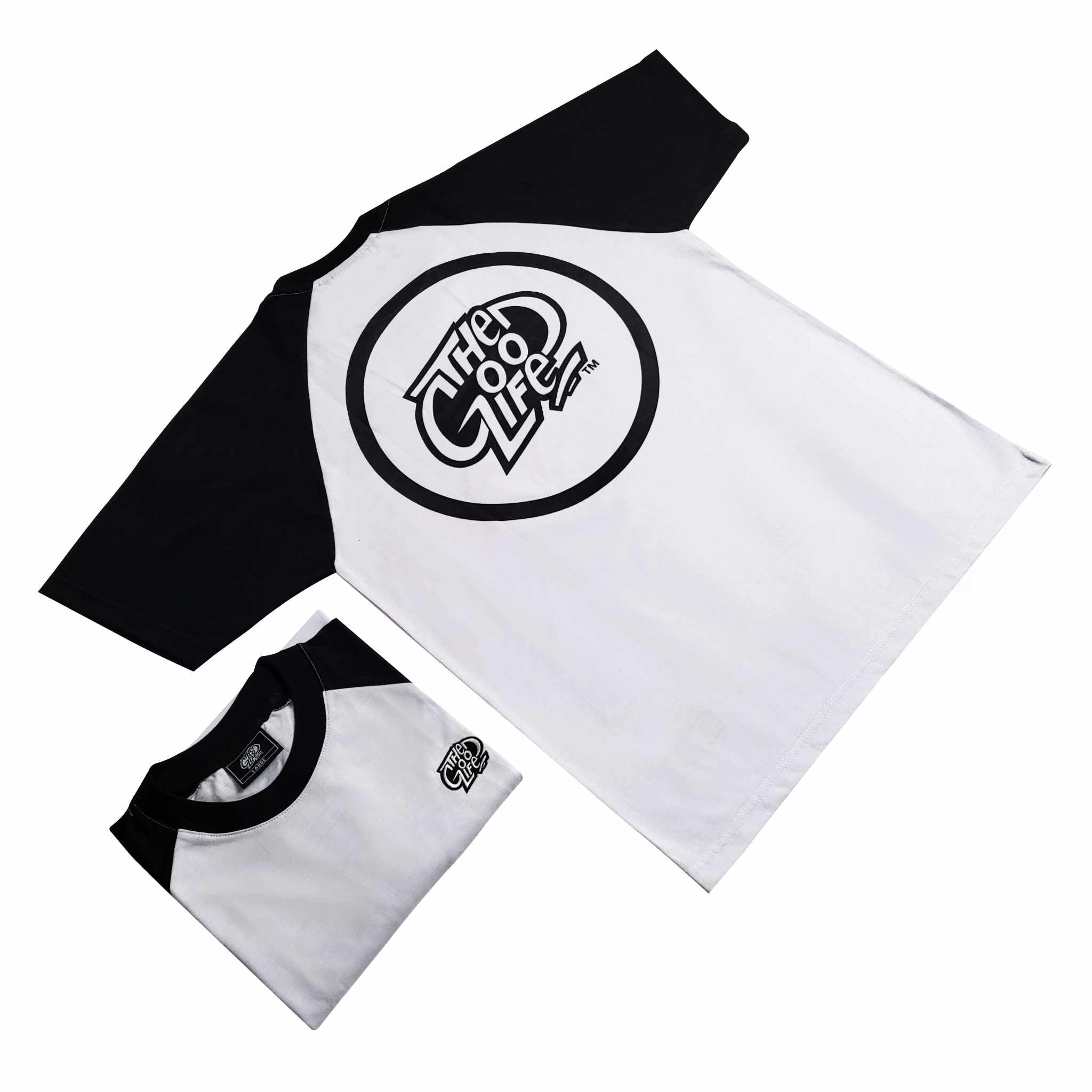 RAGLAN "EMBRO" (BLACK/WHITE) T-SHIRT