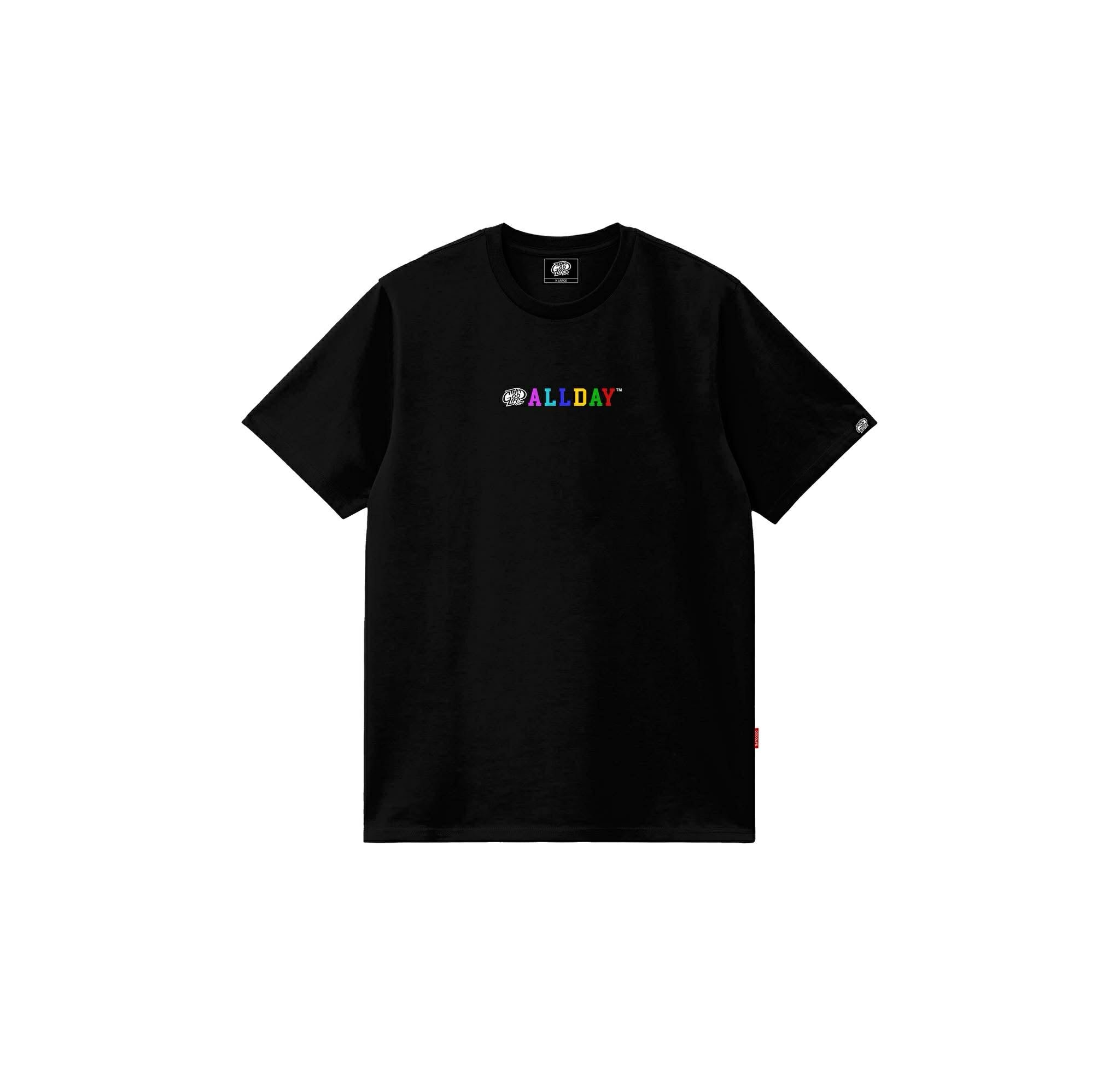 RAINBOW STAMP (BLACK) T-SHIRT