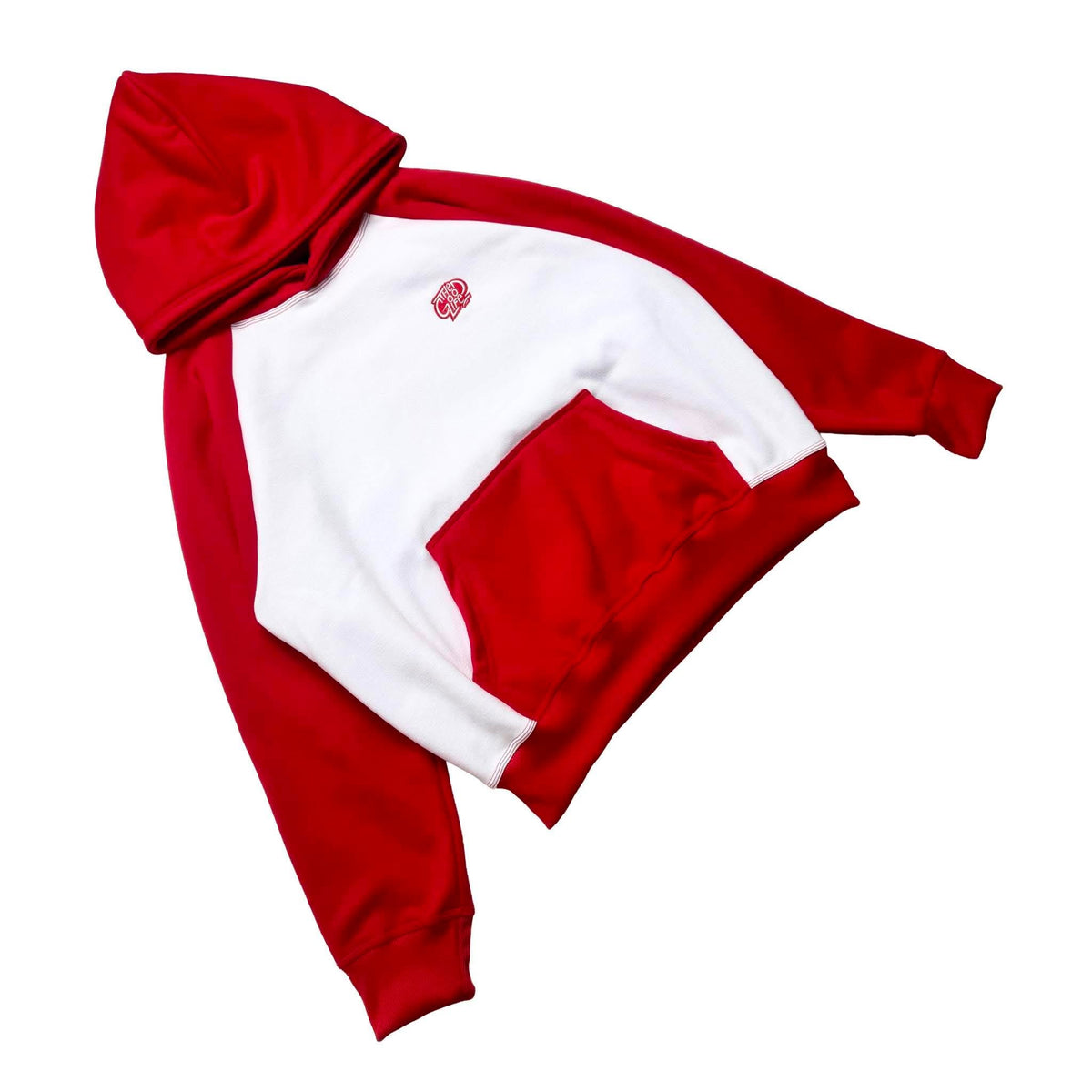 EMBRO RAGLAN (RED) BOXY HOODIE