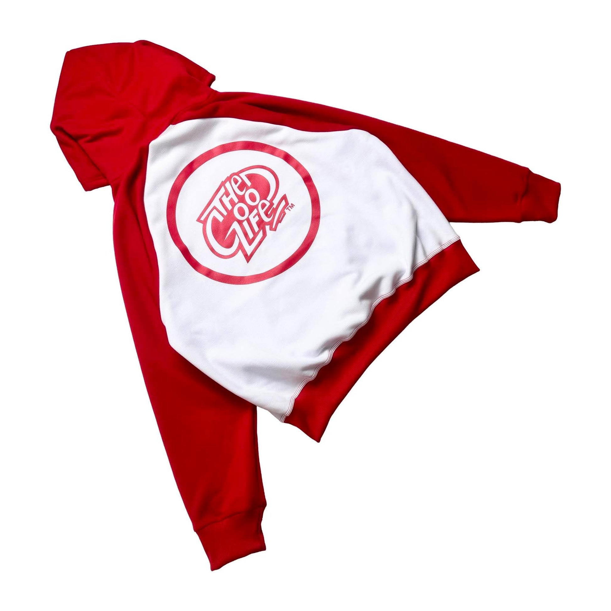 EMBRO RAGLAN (RED) BOXY HOODIE