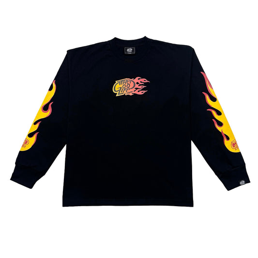 FLAME OG “RED” (BLACK) - CREWNECK