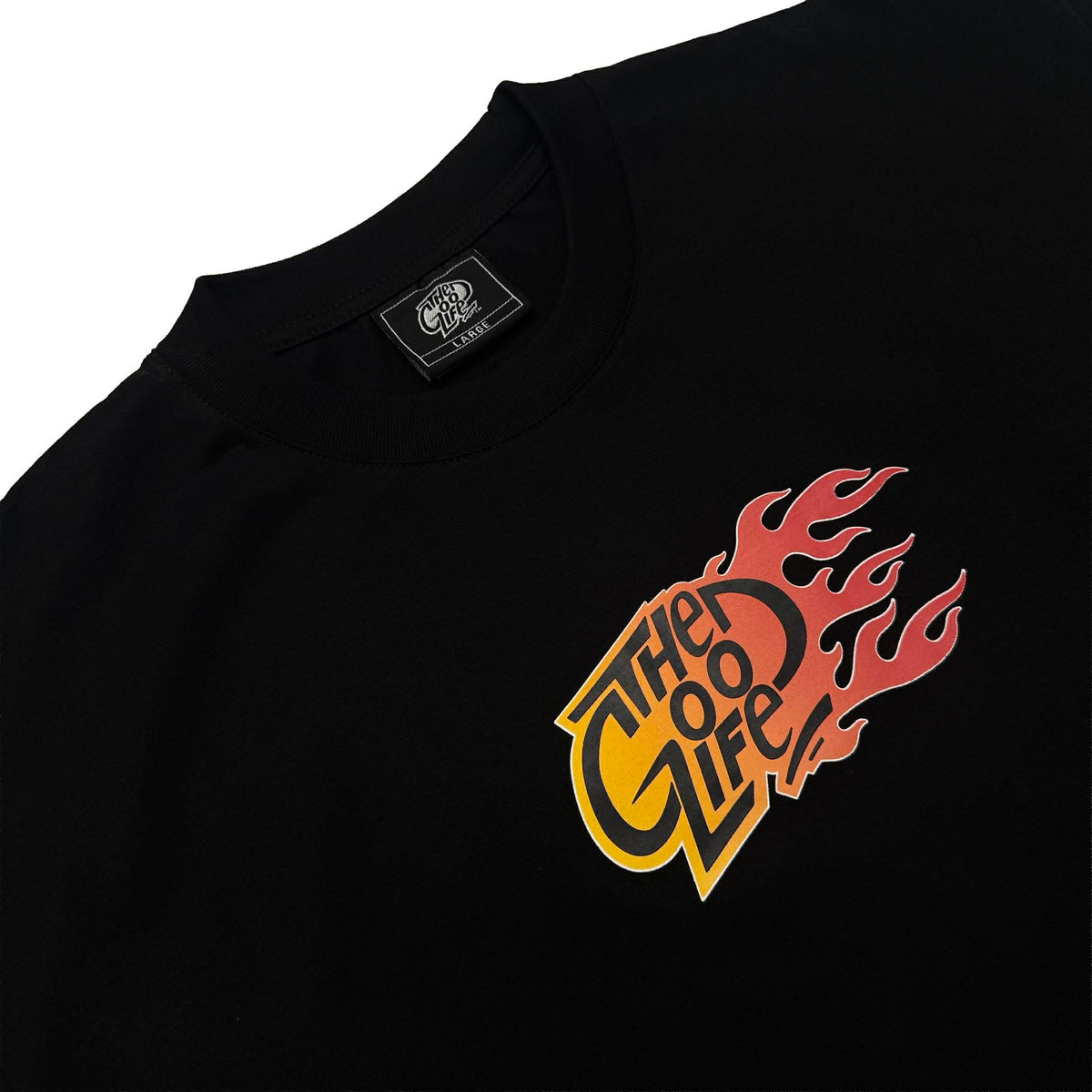 FLAME OG “RED” (BLACK) - CREWNECK