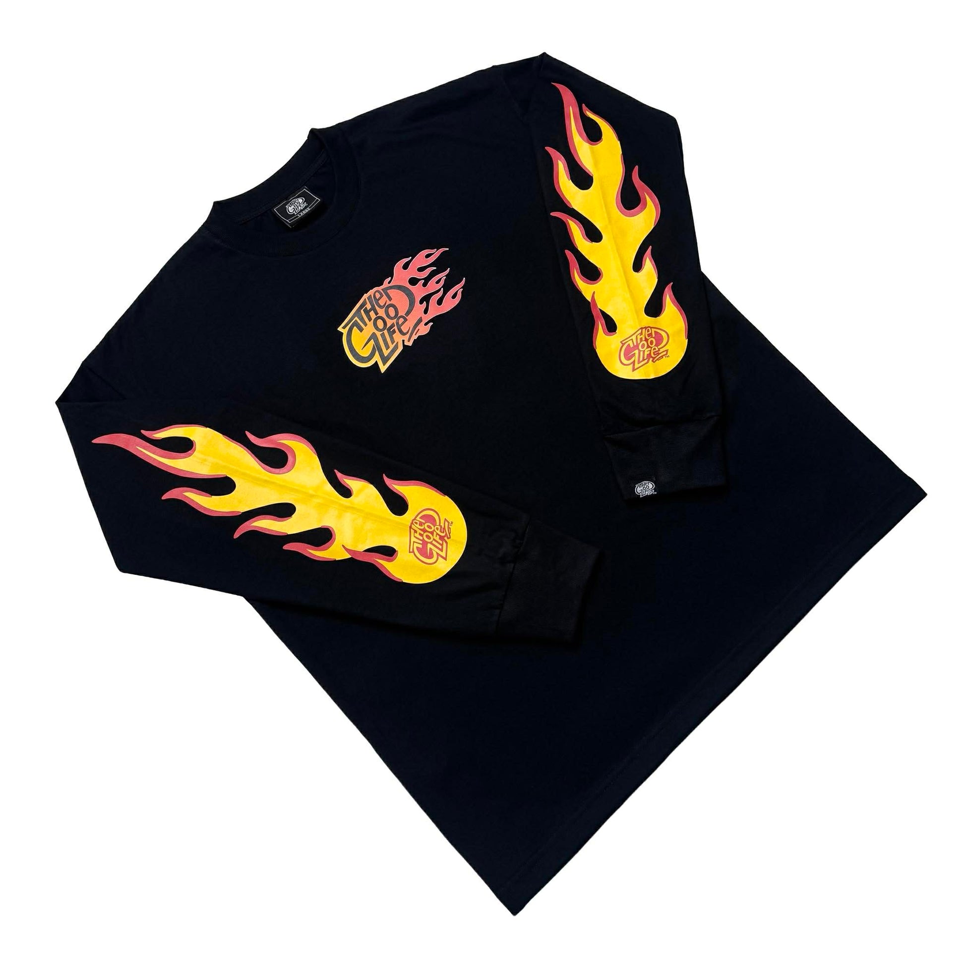 FLAME OG “RED” (BLACK) - CREWNECK