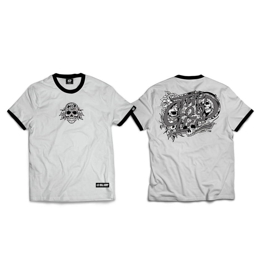 SKULL (RINGER) T-SHIRT