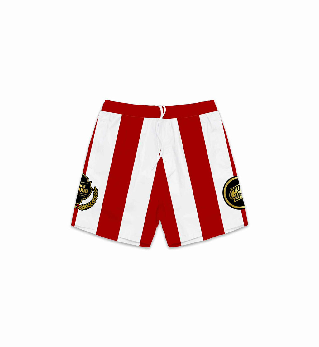 SKYLINE (RED) MESH SHORTS