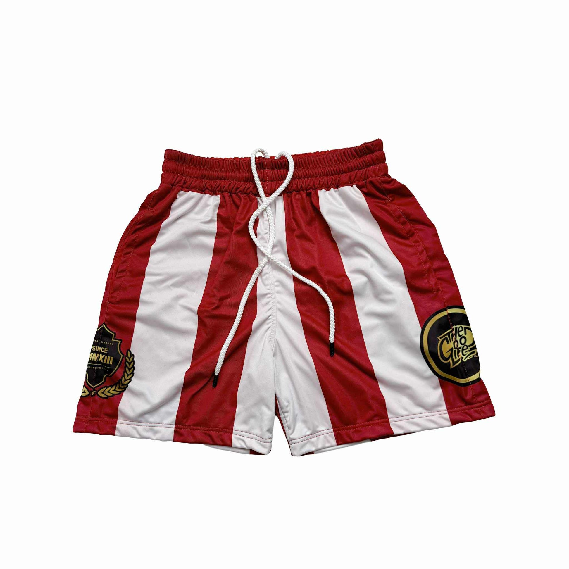 SKYLINE (RED) MESH SHORTS