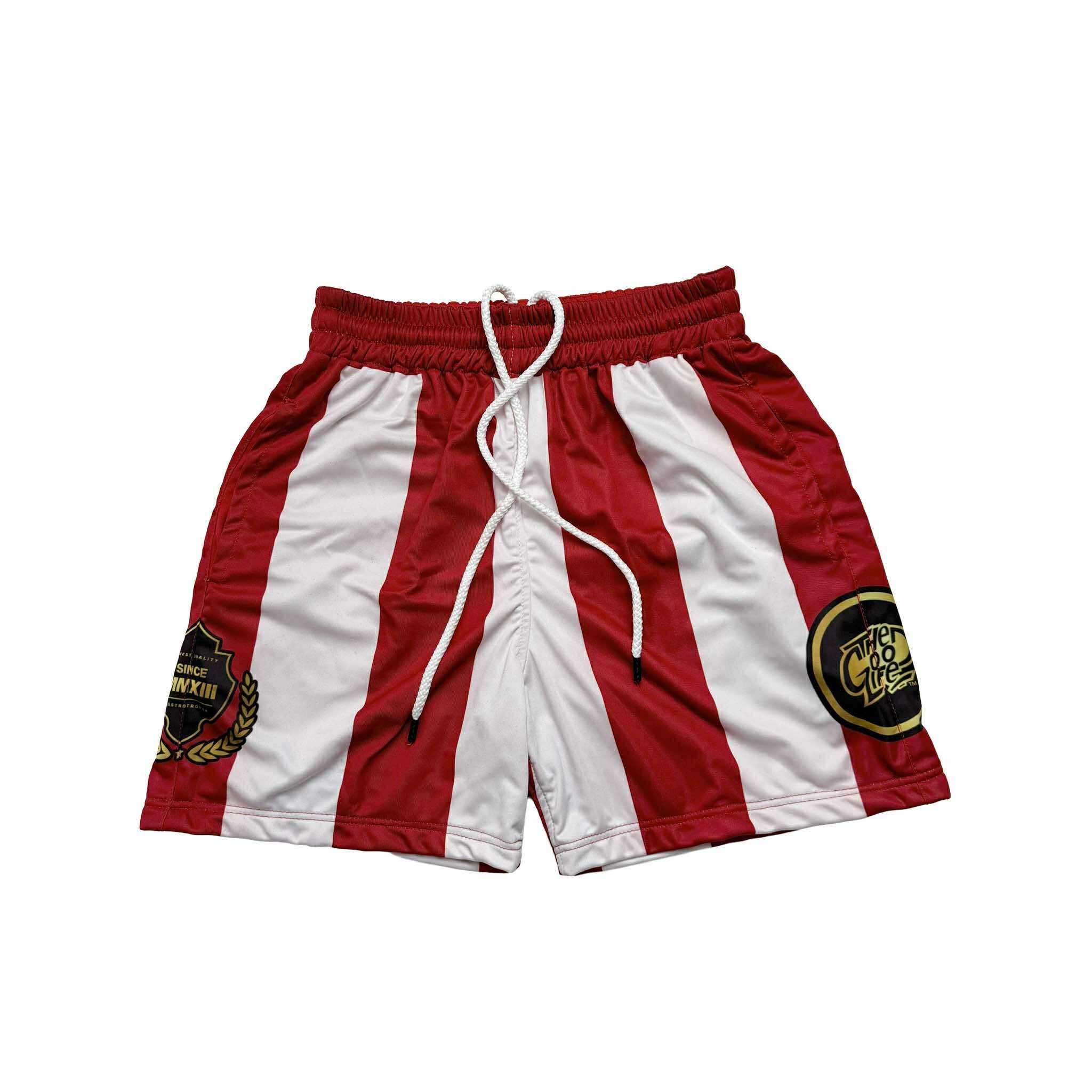 SKYLINE (RED) MESH SHORTS
