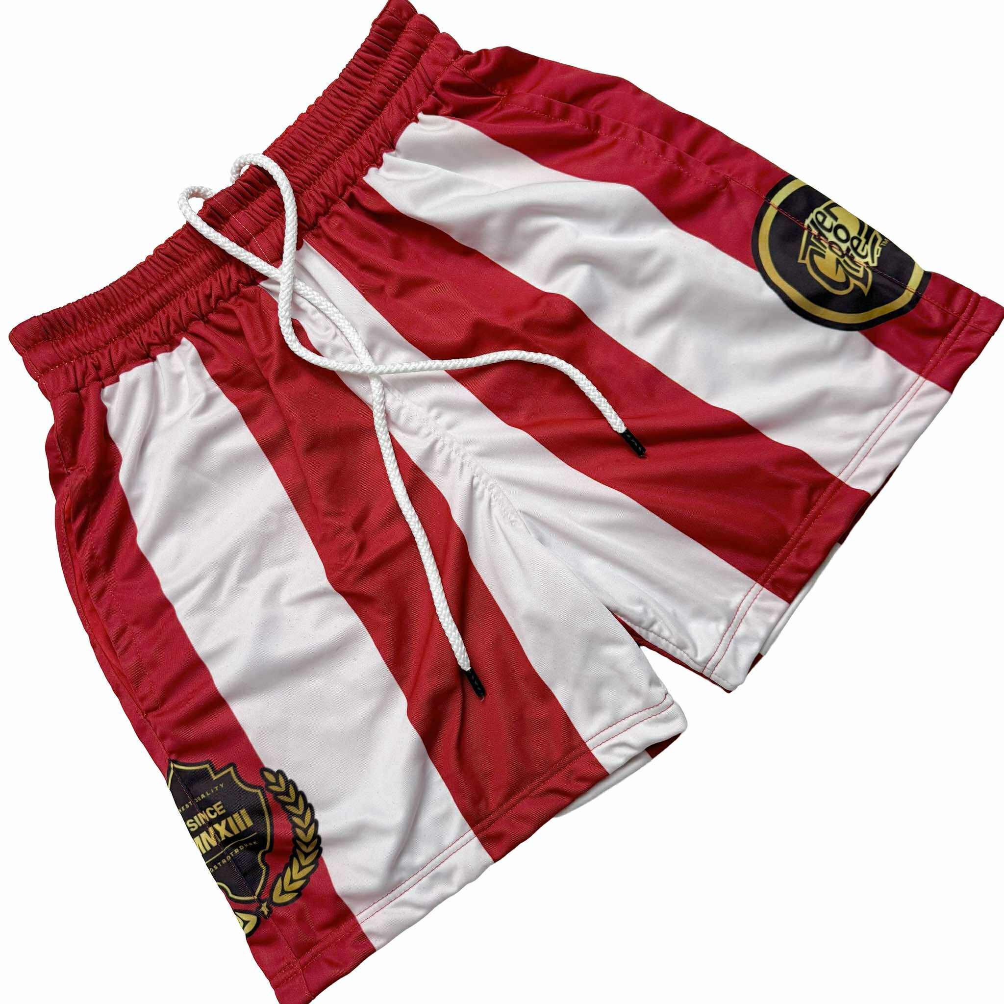SKYLINE (RED) MESH SHORTS