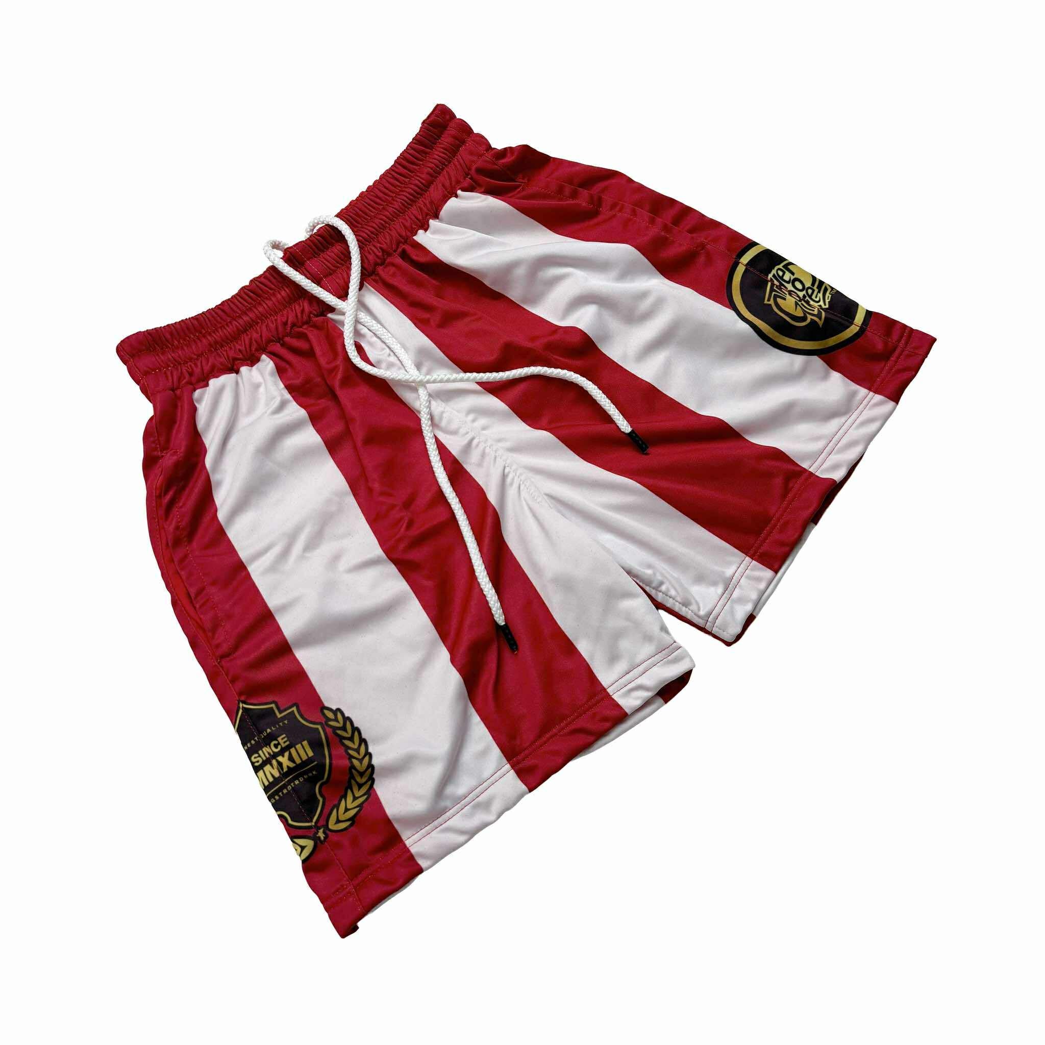 SKYLINE (RED) MESH SHORTS