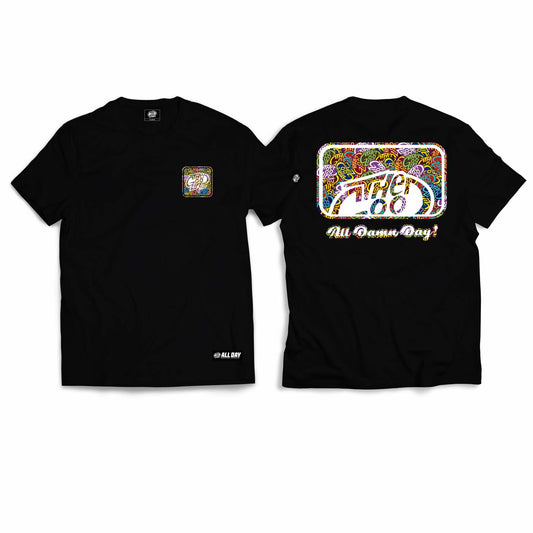 COLORFUL SLAPS (BLACK) T-SHIRT