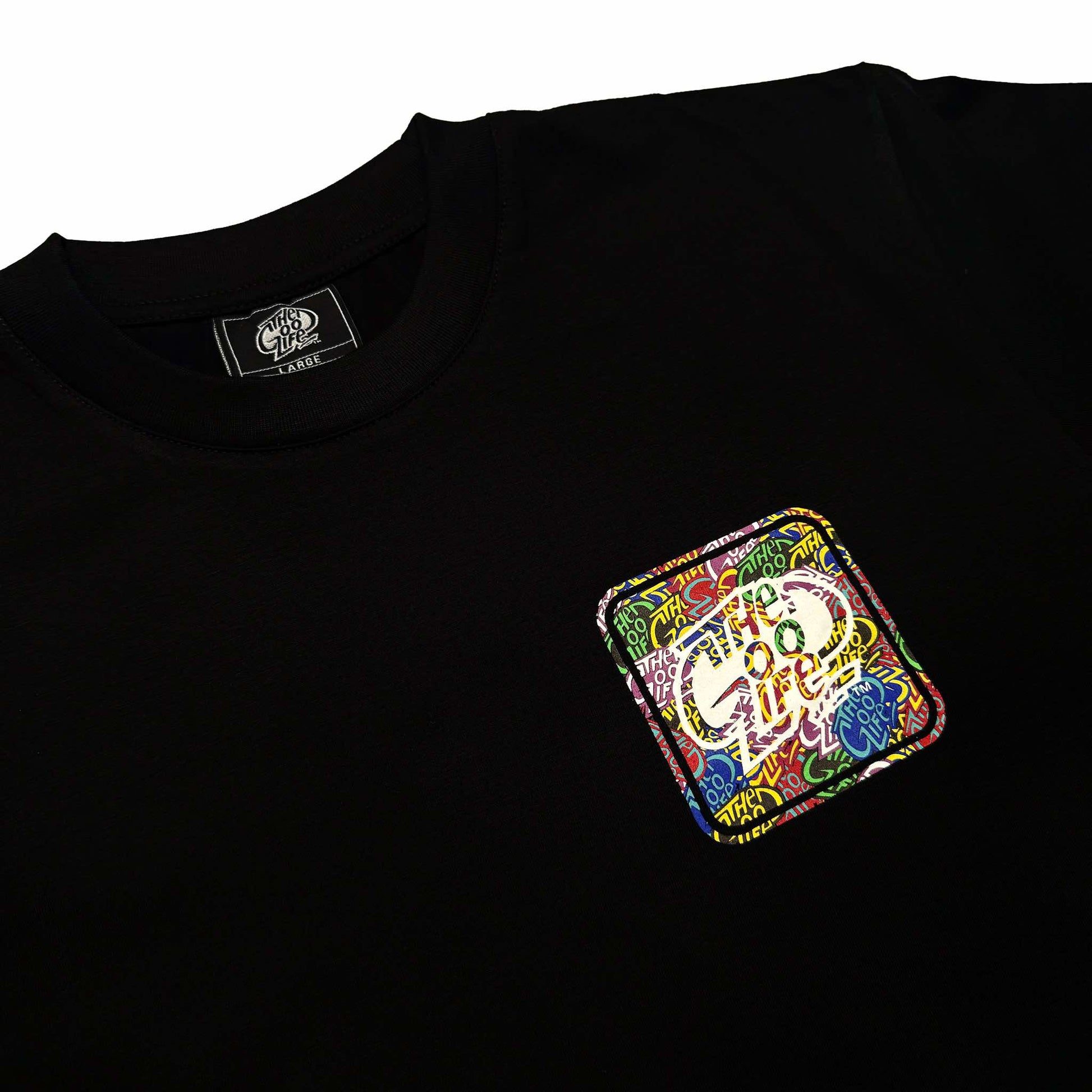 COLORFUL SLAPS (BLACK) T-SHIRT