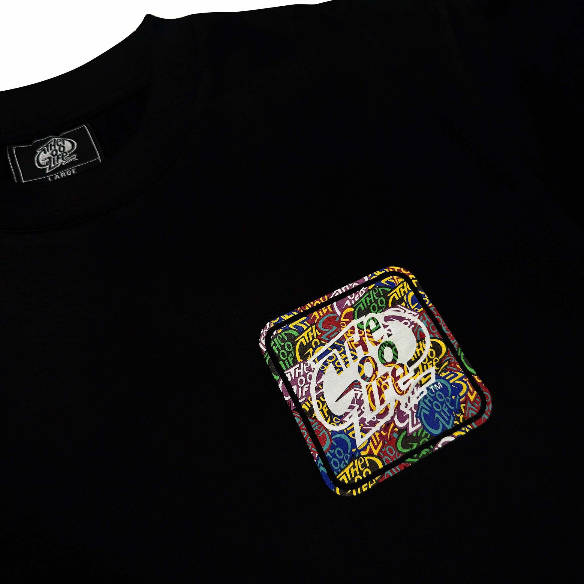 COLORFUL SLAPS (BLACK) T-SHIRT