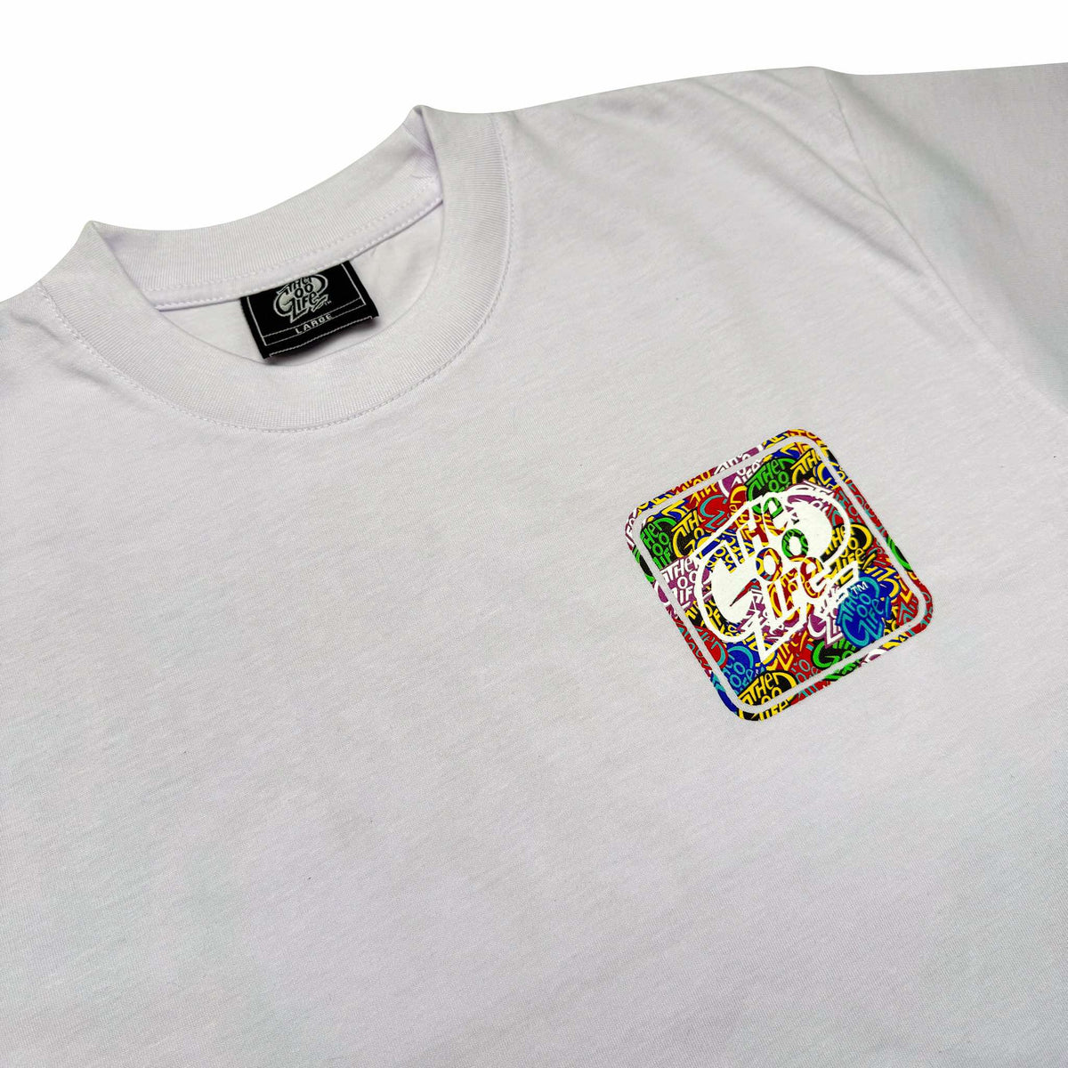 COLORFUL SLAPS (WHITE) T-SHIRT