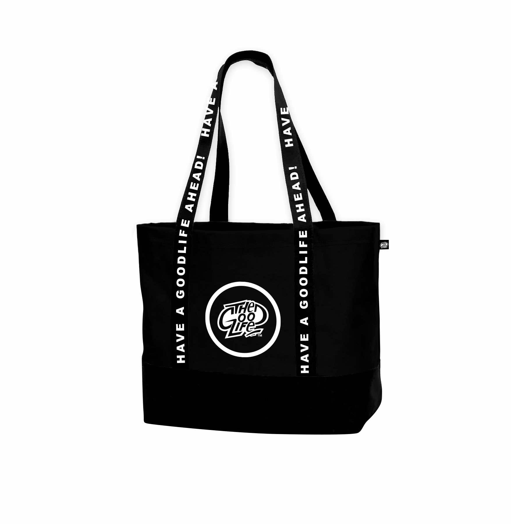 SLOGAN (BLACK) TOTEBAG