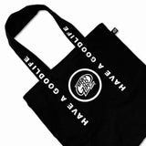 SLOGAN (BLACK) TOTEBAG
