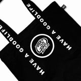 SLOGAN (BLACK) TOTEBAG