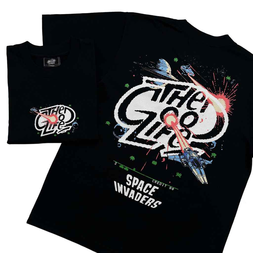 SPACE INVADERS (BLACK) T-SHIRT