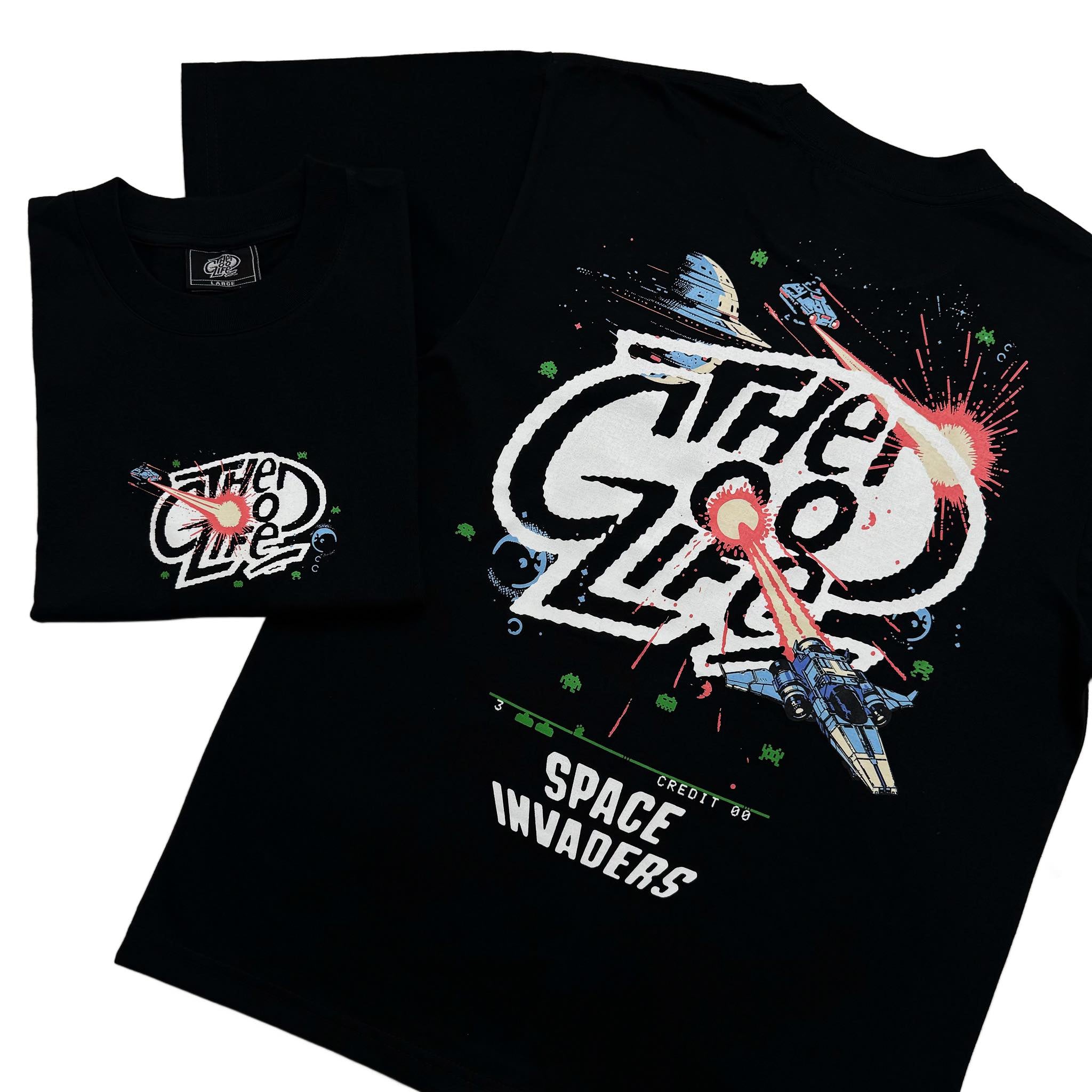 SPACE INVADERS (BLACK) T-SHIRT