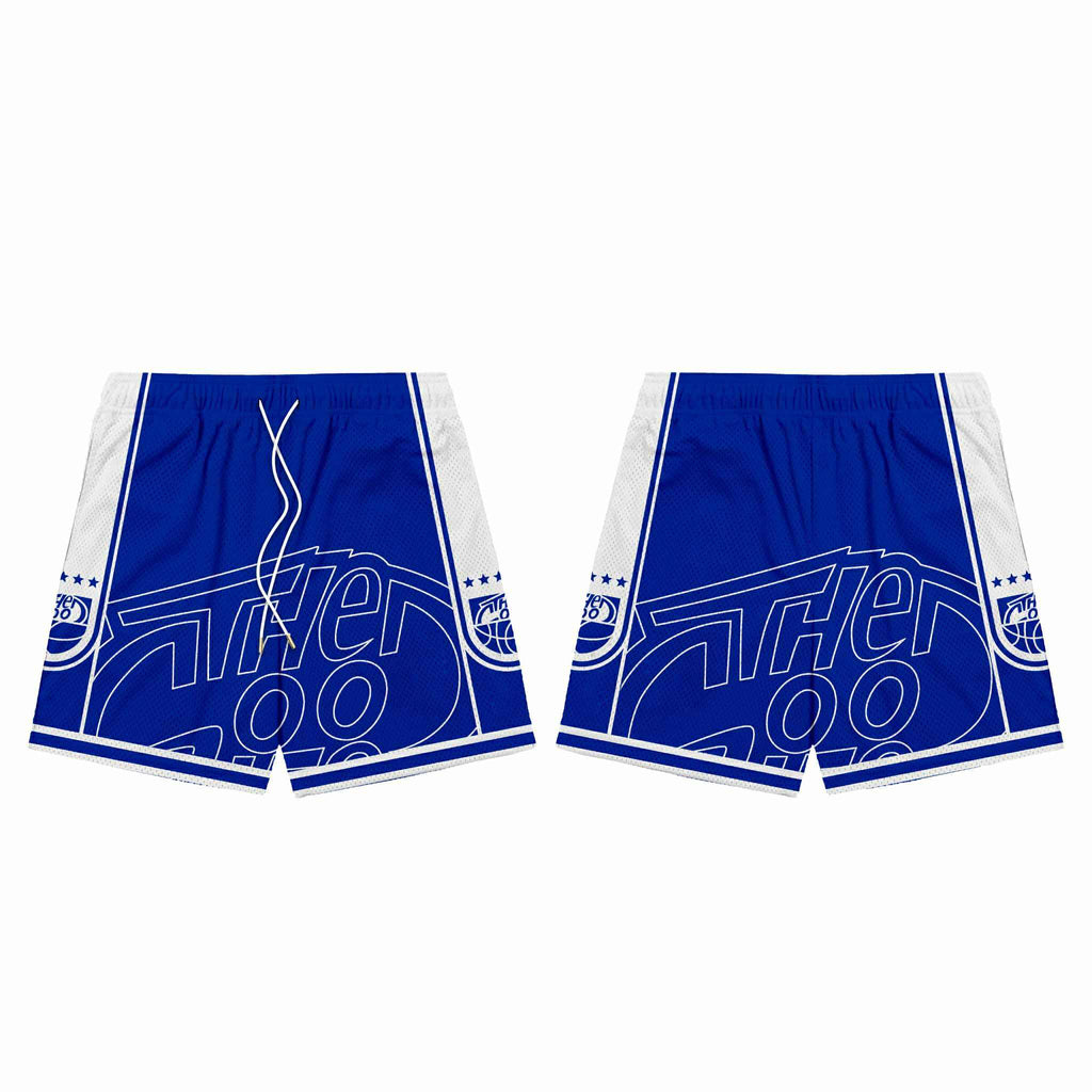 SPLIT LOGO (BLUE) MESH SHORTS