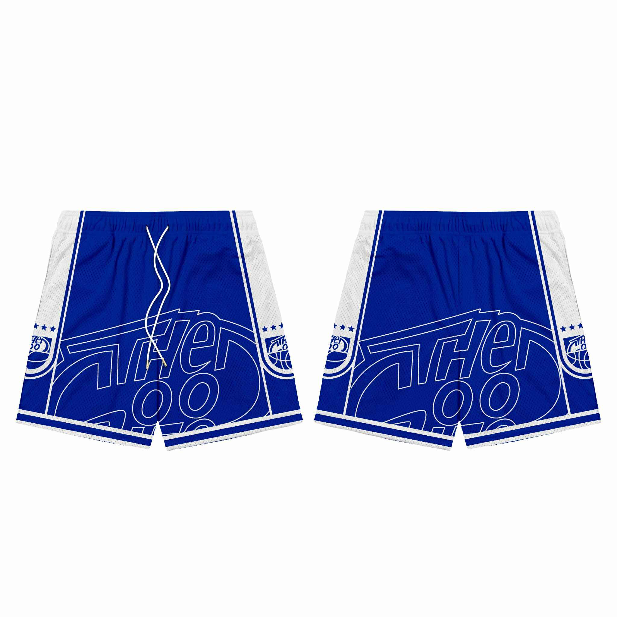 SPLIT LOGO (BLUE) MESH SHORTS