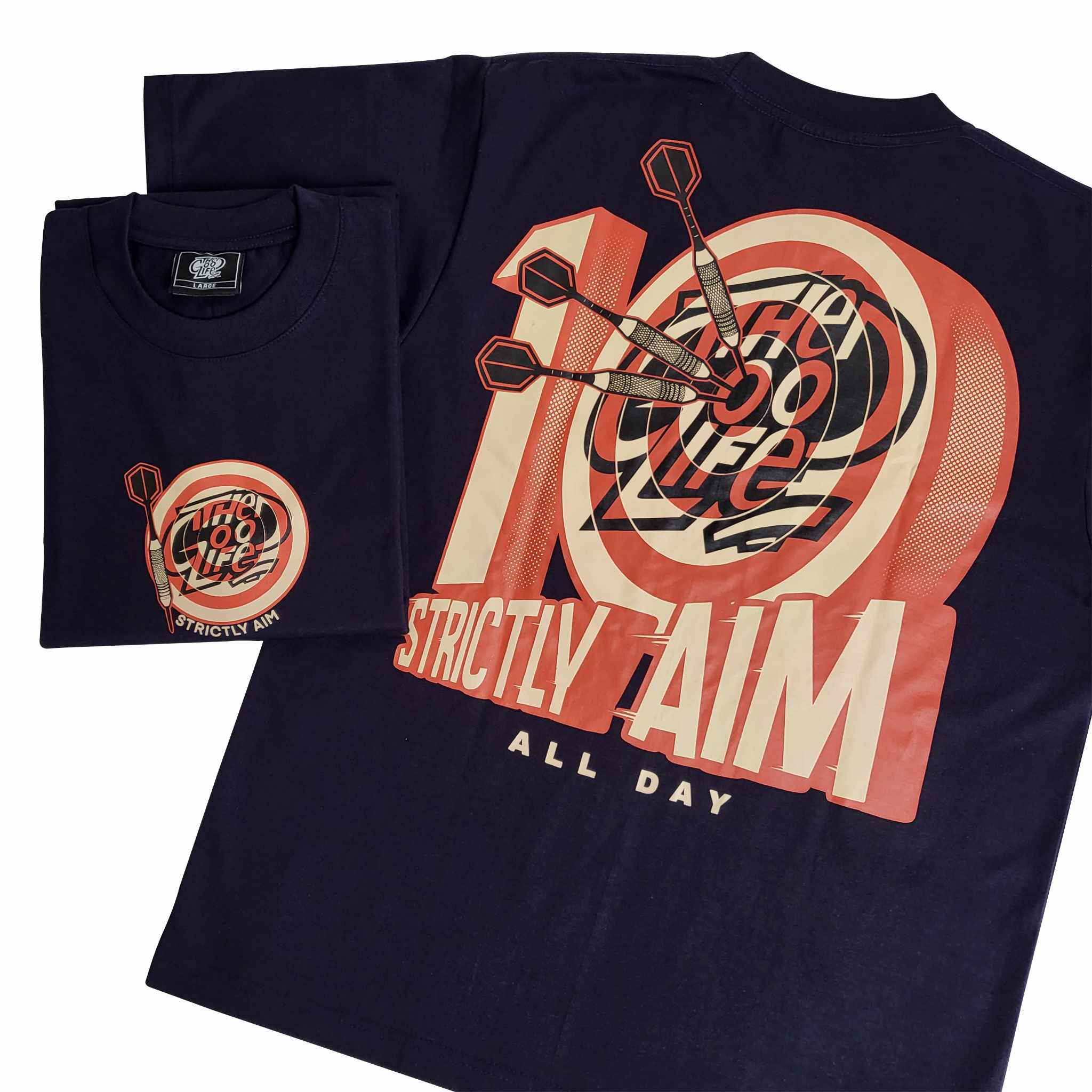 STRICTLY AIM (NAVY BLUE) T-SHIRT