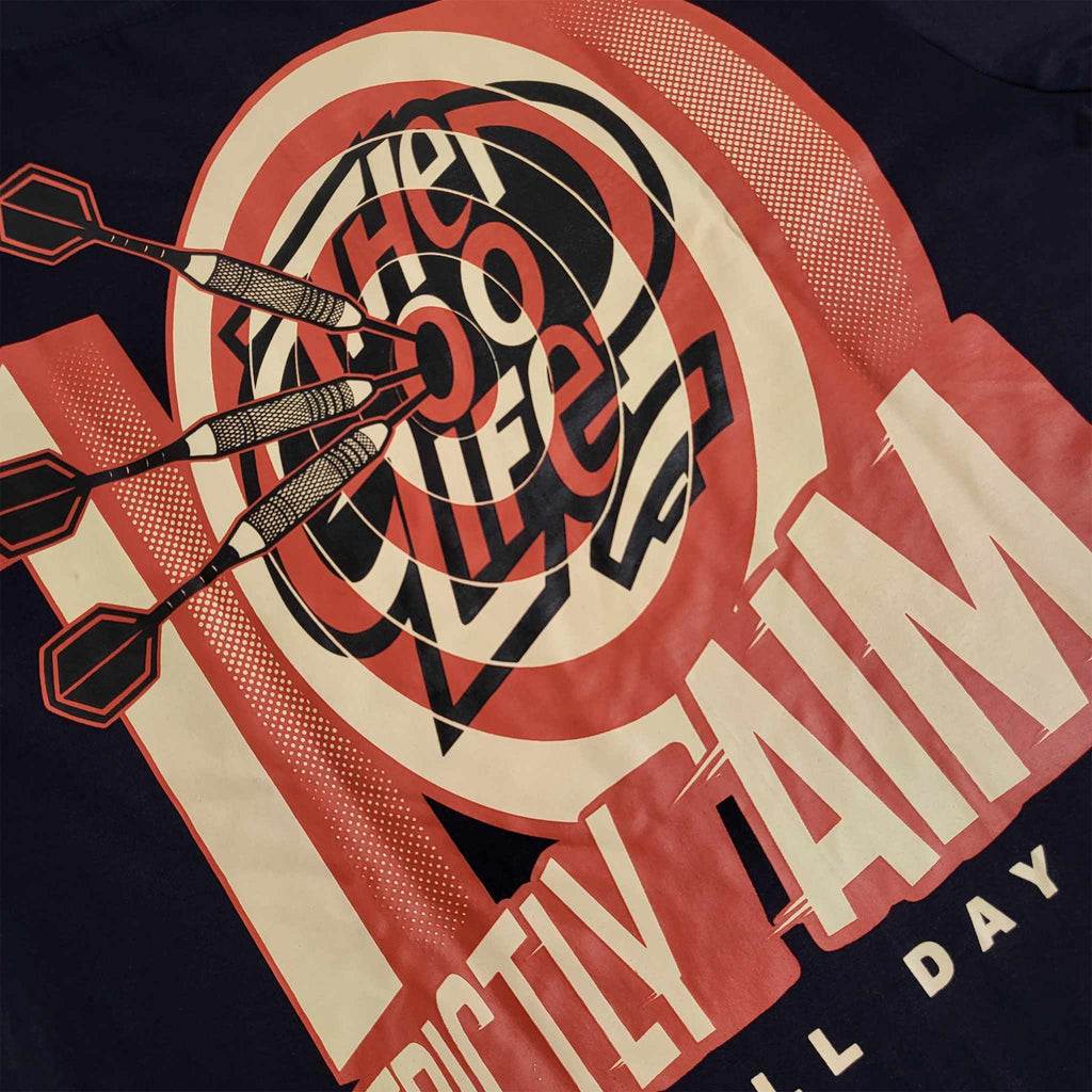 STRICTLY AIM (NAVY BLUE) T-SHIRT