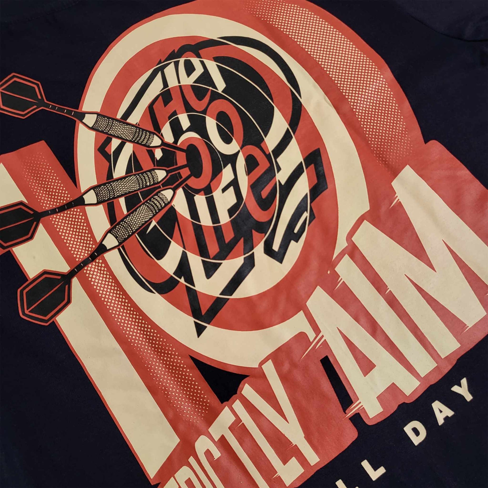 STRICTLY AIM (NAVY BLUE) T-SHIRT
