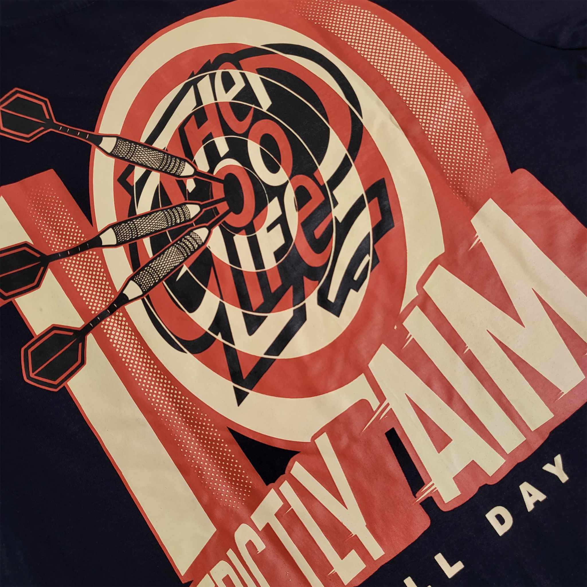 STRICTLY AIM (NAVY BLUE) T-SHIRT