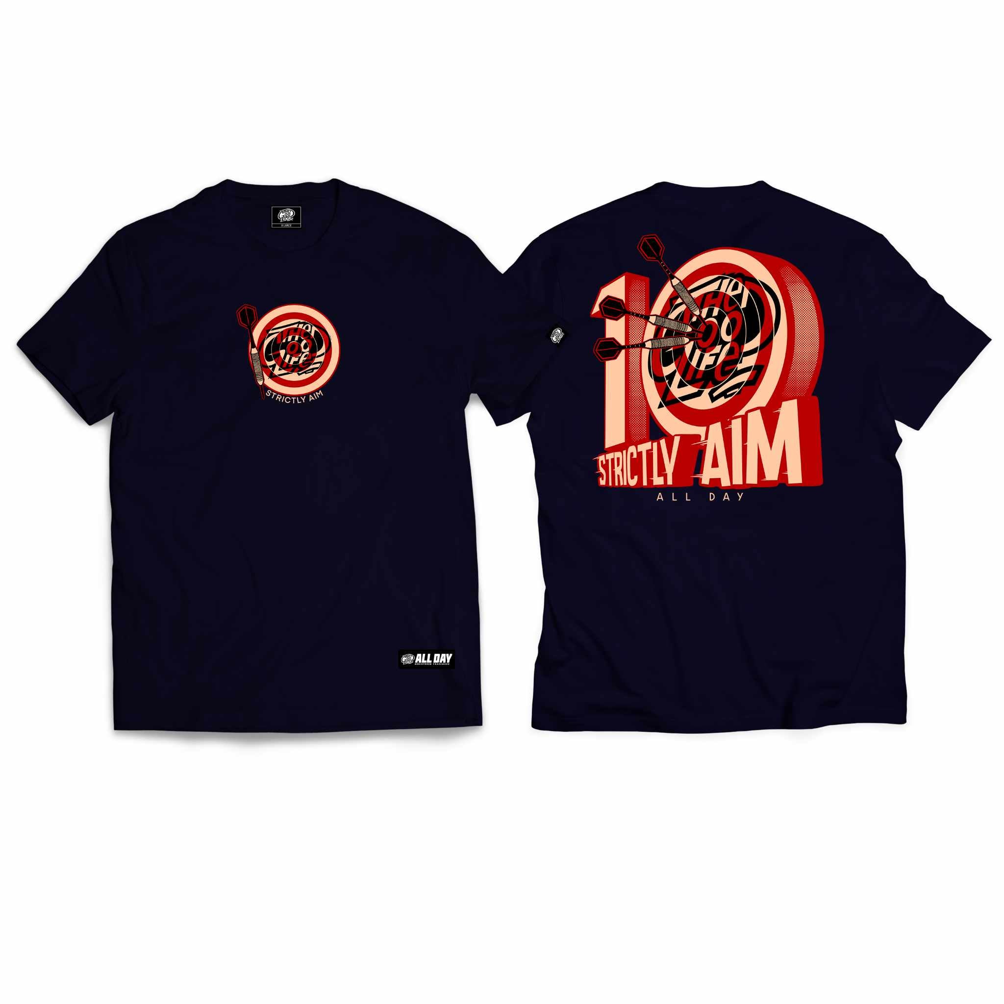 STRICTLY AIM (NAVY BLUE) T-SHIRT