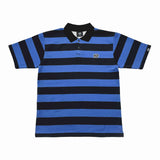 STRIPES (BLACK/BLUE) POLO SHIRT