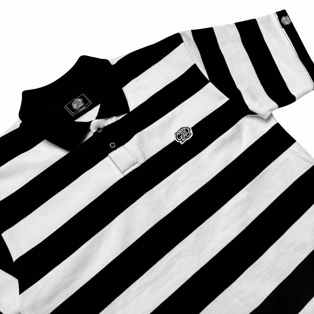 STRIPES (BLACK/WHITE) POLO SHIRT